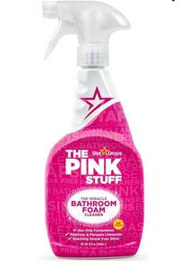 lot 27717 image: Stardrops - The Pink Stuff - Miracle Bathroom Foam Cleaner 750ml - Baths, Tiles, Soap Scum, Limescale, Streak Free. - Retail $15