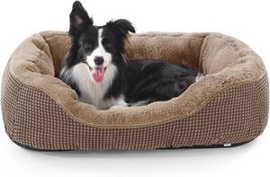 lot 7413 image: INVENHO Dog Bed Medium, Orthopedic, Warming & Soft Calming Durable