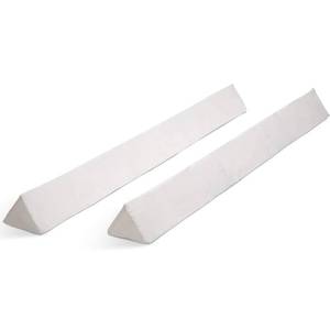 lot 7441 image: Delta Children Extra Long Foam Bedrail Bumper, 2pk, White
