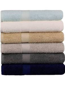 lot 7470 image: Bath Towels 27 x 54, Multi-Colored Six Pack 00541455