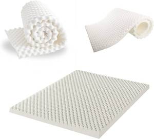 lot 7485 image: Spring Coil 1-Inch High-Density Foam Mattress Topper Twin