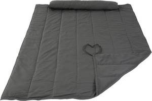 lot 7490 image: $52 SUNCREAT Outdoor Hammock Pad, 2-Person Polyester, Dark Gray