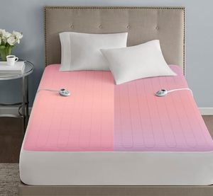 lot 7502 image: $133 Serta Waterproof Heated Mattress Pad - 10 Heat Settings ETL King
