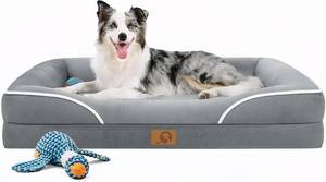 lot 7515 image: $46 Homemate Dog Bed 42x30 Orthopedic with Removable Cover, Non-Slip