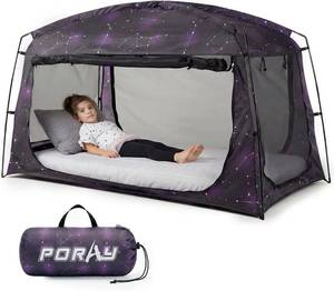 lot 7531 image: $62 Porayhut Bed Tent for Twin Bed, Mosquito Net Canopy, Mesh