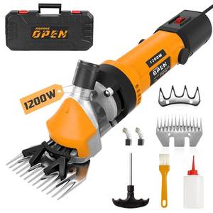 lot 7597 image: $80 1200W Sheep Shears Clippers, 3200RPM, 6-Speed, 13T Blades