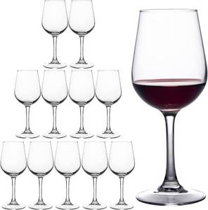 lot 7605 image: FAWLES Fully Tempered Wine Glasses, Shock Resistant 12 oz, 12-pc