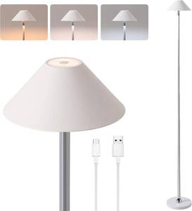 lot 7625 image: Rechargeable IndoorOutdoor Floor Lamp, 3-color Temps, Dimmable