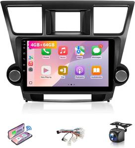 lot 7634 image: $155 4G64G Car Stereo for Toyota Highlander 2008-2013, Apple CarPlay