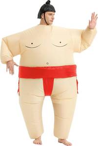 lot 7639 image: Inflatable Adult Costume, Blow-Up WrestlerSumo, Halloween