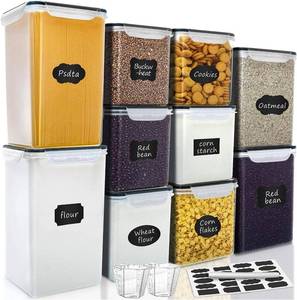 lot 7666 image: VERONES Large Tall Airtight Food Storage Canisters, 10 Pack