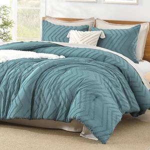 lot 7676 image: $54 Litanika Grayish Teal California King Comforter Set, 3 Pieces