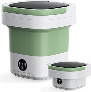 lot 7684 image: $49 Green 16L Portable Washer, 3-Mode Mini