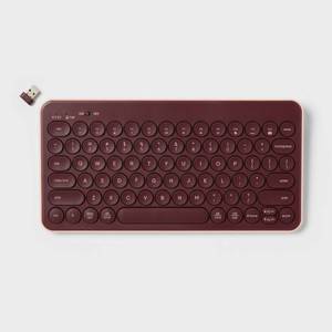 lot 37900 image: Circle Key Keyboard - heyday - Dark Cherry Radio Frequency USB-A Connection