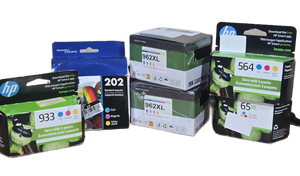 lot 37917 image: HP Ink Cartridge 933, 202, 962XL, 564, 65XL Printer Supplies