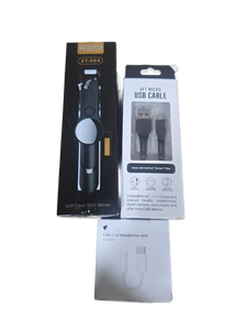 lot 37959 image: STAND XT-09S Self Timer with Mirror, 6FT Micro USB Cable, USB-C Headphone Jack Adapter Lot