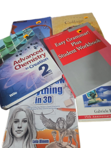lot 37962 image: 6 Textbooks Lot Advanced Chemistry Grammar Chinese Fluency Writing Natural Way Collage