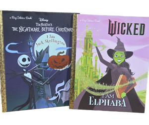 lot 37980 image: Big Golden Book Disney Lot 2 Books Nightmare Before Christmas and Wicked