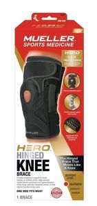 lot 40814 image: Mueller Sports Medicine HERO Hinged Knee Brace, OSFM, Black
