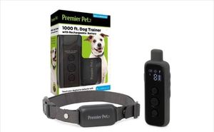 lot 42437 image: Premier Pet 1000 Foot Dog Trainer with Rechargeable Battery 16 Levels of Static Correction