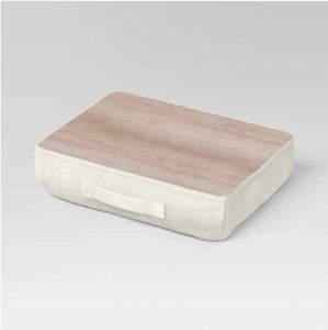 lot 42455 image: Corduroy Dorm Lap Desk Cream - Room Essentials