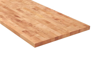 lot 9 image: HardWood Reflections Solid Wood Butcher Block Countertop - Retail $438