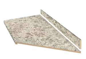 lot 11 image: Typhoon IceQuarry Countertop Slabs with Speckled Pattern - Retail $265
