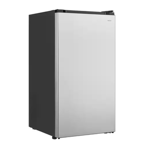 lot 12 image: Vissani 3.3 Cu. Ft. Compact Refrigerator in Stainless Steel - Retail $300