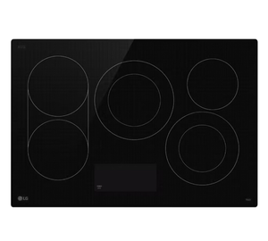 lot 17 image: LG 30-Inch 5-Element Electric Ceramic Glass Cooktop - Retail $1,500