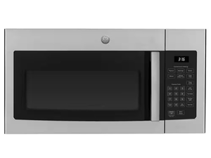 lot 27 image: GE 1.6 cu. ft. Over-the-Range Microwave in Stainless Steel - Retail $400