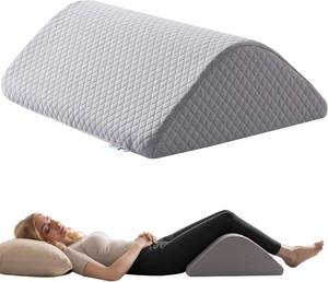 lot 5034 image: Anondorf Knee Wedge Pillow for Post-Surgery Recovery-Leg Elevation Support for Sleep Position, Alleviating Lower Back & Hip Pain Enhancing Circulation in Ankles Legs Triangle Pillow with Removable Cover