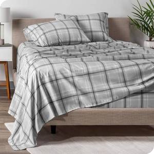 lot 5125 image: Bare Home King Sheet Set - Luxury 1800 Ultra-Soft Microfiber Double Brushed - Deep Pockets - Easy Fit - 4 Piece Set - Bedding Sheets & Pillowcases (King, Tartan Plaid)