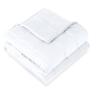 lot 5156 image: Amazon.com Bare Home Weighted Blanket Queen Size 17lb (60 x 80) for Adults - Minky Fleece - Premium Heavy Blanket Nontoxic Glass Beads (White, 60x80)  Home & Kitchen