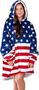 lot 5187 image: Bare Home Wearable Blanket Hoodie - Soft Plush Sherpa - Warm and Cozy - Oversized Wearable Blanket