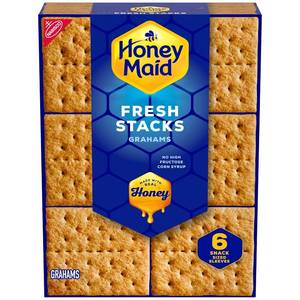 lot 7043 image: Honey Maid Fresh Stacks Graham Crackers, 12.2 oz (6 Stacks) BB 32025