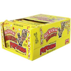 lot 7051 image: ASS KICKIN Habanero Microwave Popcorn Bags - 12 Pack - Ultimate Spicy Popcorn Gourmet Gift - Makes a Great Movie Theater Popcorn or Snack Food for Movie Night BB 112021