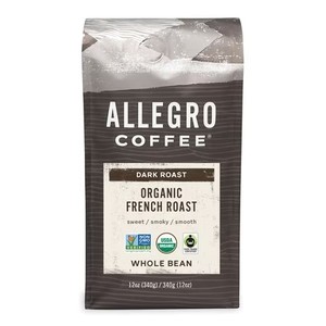 lot 7063 image: Allegro Coffee Organic French Roast Whole Bean Coffee, 12 Oz BB 122024