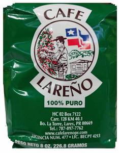 lot 7076 image: Lot of 2 Cafe Lareno Puerto Rican Coffee 8 Ounce Bags