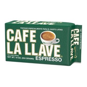 lot 7087 image: Cafe La Llave Espresso 100% Pure Dark Roast Ground Coffee - 10oz BB 32027