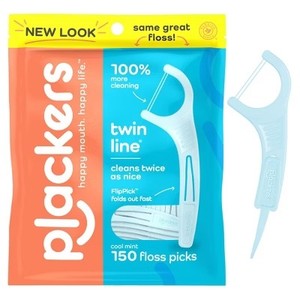 lot 7121 image: Plackers Twinline Dental Floss Picks - 150ct