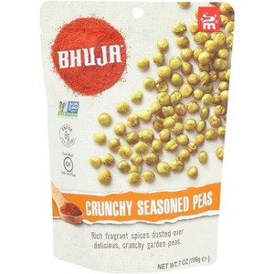 lot 7142 image: Bhuja Snack Crunchy Seasoned Peas - 7 oz BB 42026