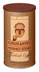lot 7143 image: KURUKAHVECI MEHMET EFENDI Turkish Coffee, 100% Arabica, Finely Roasted Ground Coffee for Cezve, Rich Aroma, Medium, Authentic Turkish Coffee Tradition Since 1871, 17.6 OZ  500 Gr BB 92024