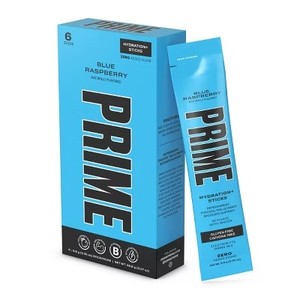 lot 7167 image: Lot of 2 Prime Hydration Blue Raspberry Sticks - 6pk0.35 oz Sticks ea - BB 42025