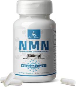 lot 7183 image: NMN 500mg, Fast-Acting NMN Supplement, 99% Pure NMN (Nicotinamide Mononucleotide) for Boosts NAD Levels, Cell, Immune, Energy, Muscle, Anti-Aging, Longevity, Women & Men BB 22024