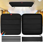Keyohome Magnetic RV Window Shade Car Window Shades Blackout Cover Shade for Cars 100% Sunshade Material 16.25 x 16.25 inches - Retail: $8