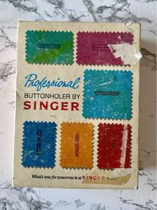 lot 113 image: Vintage 1970s Singer Professional Buttonholer