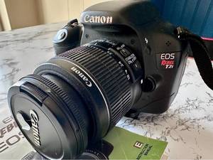 lot 127 image: Canon EOS Rebel T2i DSLR Camera with EF-S 18-55mm Lens