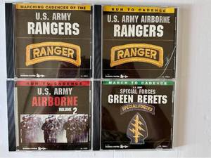 lot 130 image: U.S. Army Military Cadence CD Collection 4-Disc Set