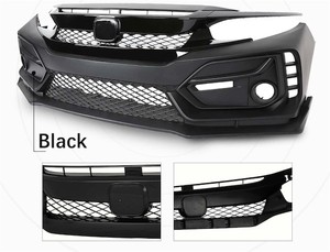 lot 401451 image: Retails for $360 Front Bumper Cover Kit with Grille Lip Type R Style Fit 2016-2021 Honda Civic