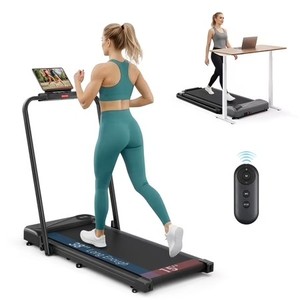 lot 187304 image: Retails for $281 Dprodo 3 in 1 Foldable Treadmills for HomeOffice,2.5HP Quiet Folding Walk Pad with Handle ,300lbs Capacity with Remote & Widened Running Belt